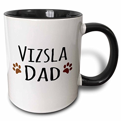 Trinkbecher Einzigartig Teetasse Personalisiert Retro Tasse Neuartige Geschenke Für Kollegen Vatertag 330 Ml Vizsla-Hundevater von Generic
