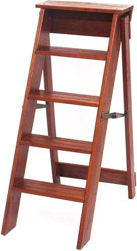 Trittleiter Trittleiter Faltbare Leiter Stufenleiter Schritt Faltbar Tragbare Leiter Aus Holz 5-stufige Treppe Leichter Klappbarer Tritthocker Anti-rutsch-Leiter, B Trittleiter Trittleiter Faltbare Leiter Stufenleiter Schritt Faltbar Tragbare Leiter Aus Holz 5-stufige Treppe Leichter Klappbarer Tritthocker Anti-rutsch-Leiter, B von Generic