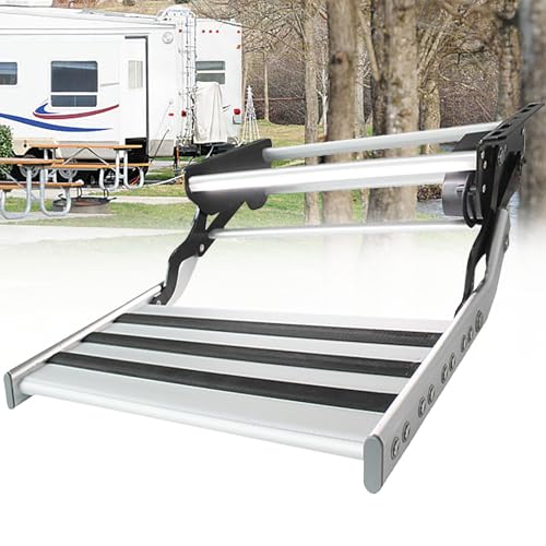 Trittstufe für wohnmobil Klappbare RV-Stufe Manuelle Stufen Treppe Einzelne herunterklappbare Aluminium-Tür-Einstiegsplattform Untere Plattform, 1-Elektrisch Trittstufe für wohnmobil Klappbare RV-Stufe Manuelle Stufen Treppe Einzelne herunterklappbare Aluminium-Tür-Einstiegsplattform Untere Plattform, 1-Elektrisch von Generic