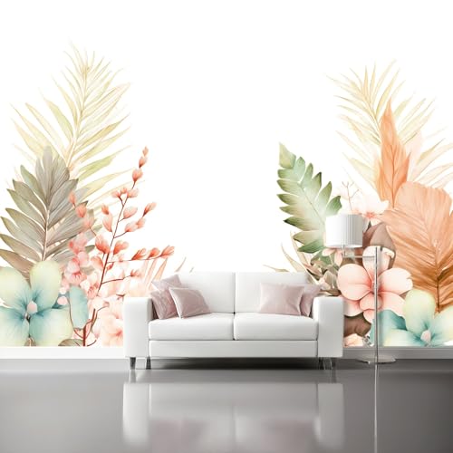 Tropische Pflanzen Vlies Fototapete 400 X 280 Cm Grün Palmblätter Blumen - 3D Effekt Fototapeten Vliestapete Xxl Wandtapete Motivtapeten Wanddekoration Wohnzimmer Schlafzimmer Tropische Pflanzen Vlies Fototapete 400 X 280 Cm Grün Palmblätter Blumen - 3D Effekt Fototapeten Vliestapete Xxl Wandtapete Motivtapeten Wanddekoration Wohnzimmer Schlafzimmer von Generic