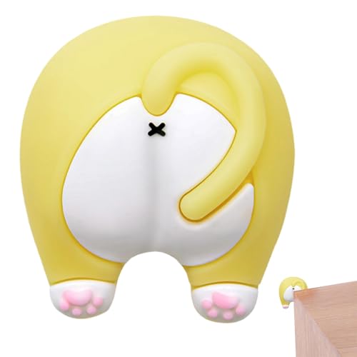 Türknauf-Stopper mit Cartoon-Motiv, Türknauf-Stoßstange | 3 Wandschutzaufkleber für Türgriff | Türstopper zum Schutz von Arbeitsmöbeln Türknauf-Stopper mit Cartoon-Motiv, Türknauf-Stoßstange | 3 Wandschutzaufkleber für Türgriff | Türstopper zum Schutz von Arbeitsmöbeln von Generic