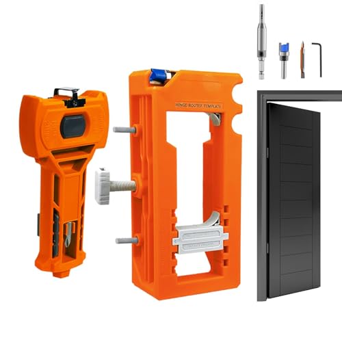 Türscharnierschablone – Schrank-Hardware-Vorlage | Türscharnier-Installationsset | multifunktionales Installationswerkzeug für Riegel, Router-Vorlage von Generic