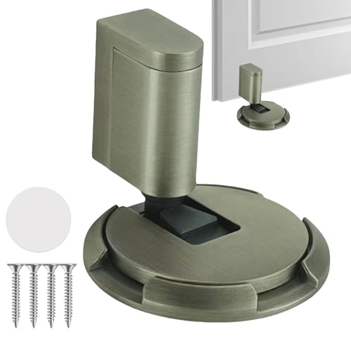 Türstopper – Türstopper aus Aluminiumlegierung, winddichter Türstopper | mechanischer Türstopper am Boden für Außentür, höhenverstellbar, ohne Perforation Türstopper – Türstopper aus Aluminiumlegierung, winddichter Türstopper | mechanischer Türstopper am Boden für Außentür, höhenverstellbar, ohne Perforation von Generic