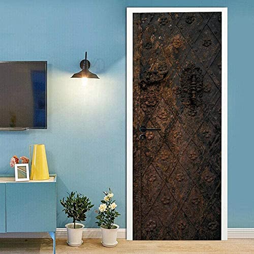 Türtapete Selbst Klebend Türposter 3D Türbild - Kreative Mode Eisentor 77 X 200 Cm - Türfolie Fototapete Pvc Wasserfest Türaufkleber Wandtattoo Für Schlafzimmer Wohnzimmer Tür Dekoration Stickers - J Türtapete Selbst Klebend Türposter 3D Türbild - Kreative Mode Eisentor 77 X 200 Cm - Türfolie Fototapete Pvc Wasserfest Türaufkleber Wandtattoo Für Schlafzimmer Wohnzimmer Tür Dekoration Stickers - J von Generic