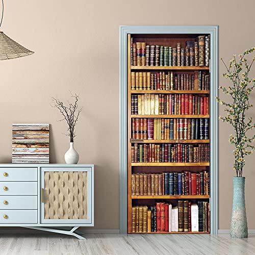 Türtapete Selbstklebend 3D Bücherregal 80 X 200 Cm Türtapete Selbstklebend Türposter Fototapete Türfolie Poster Tapete 3D Türaufkleber Diy Türbild - Kinderzimmer Wohnzimmer Küche Schlafzimmer Tür Fot Türtapete Selbstklebend 3D Bücherregal 80 X 200 Cm Türtapete Selbstklebend Türposter Fototapete Türfolie Poster Tapete 3D Türaufkleber Diy Türbild - Kinderzimmer Wohnzimmer Küche Schlafzimmer Tür Fot von Generic