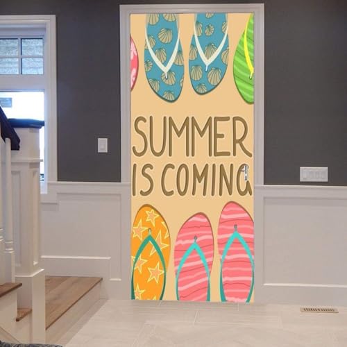 Türtapete Selbstklebend 80x210 cm Flip-Flops Türaufkleber 3D Strandschuhe Türposter Türfolie Poster Tapete PVC Wasserfest für Schlafzimmer Wohnzimmer Tür d-292 Türtapete Selbstklebend 80x210 cm Flip-Flops Türaufkleber 3D Strandschuhe Türposter Türfolie Poster Tapete PVC Wasserfest für Schlafzimmer Wohnzimmer Tür d-292 von Generic