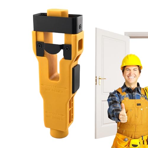 Türverriegelung Jig - Heavy Duty Latch Installationswerkzeug, Präzise einstellbare Bewertungsvorlage | Holzbearbeitung zuverlässige Ausrüstung Setup Zeug für Profis zu Hause unterh von Generic