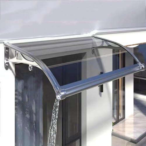 Türvordach Im Freien Wasserdicht, Fenstermarkise Haustürvordach, Große Dachrinne Outdoor-gartenmarkise, Polycarbonat-türvordach, Für Türen Und Fenster, Silver, 60x180cm/24 x71 Türvordach Im Freien Wasserdicht, Fenstermarkise Haustürvordach, Große Dachrinne Outdoor-gartenmarkise, Polycarbonat-türvordach, Für Türen Und Fenster, Silver, 60x180cm/24 x71 von Generic