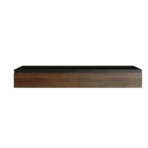 Tv Lowboard Hängend 120cm Massivholz-Mehrschichtplatte TV-Wandschrank Großer Stauraum Geräumige Schrankfläche Ausgehöhlte Rückwand Walnussfar Befernsehkommode für Wohnzimmer, Schlafzimmer Tv Lowboard Hängend 120cm Massivholz-Mehrschichtplatte TV-Wandschrank Großer Stauraum Geräumige Schrankfläche Ausgehöhlte Rückwand Walnussfar Befernsehkommode für Wohnzimmer, Schlafzimmer von Generic