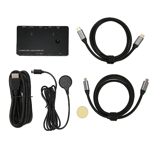 Typ-C-KVM-Switch, Automatische Anpassung, HD-KVM-Switcher, 2 Eingänge, 1 Ausgang, Selbstanpassendes EDID für Typ-C-KVM-Switch, Automatische Anpassung, HD-KVM-Switcher, 2 Eingänge, 1 Ausgang, Selbstanpassendes EDID für von Haofy
