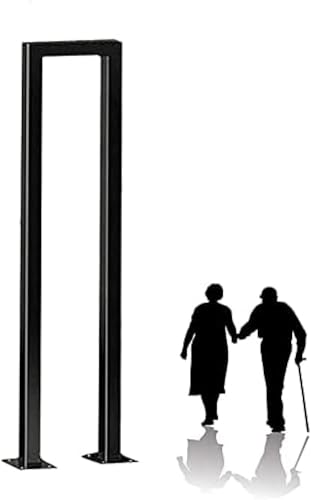 U-förmiger Sicherheitshandlauf Aus Schwarzem Metall Aus Schmiedeeisen, Übergangshandlaufpfosten Für Außentreppen, Treppengeländer-stützstange Für Den Außenbereich D, 3.1ft/95cm U-förmiger Sicherheitshandlauf Aus Schwarzem Metall Aus Schmiedeeisen, Übergangshandlaufpfosten Für Außentreppen, Treppengeländer-stützstange Für Den Außenbereich D, 3.1ft/95cm von Generic