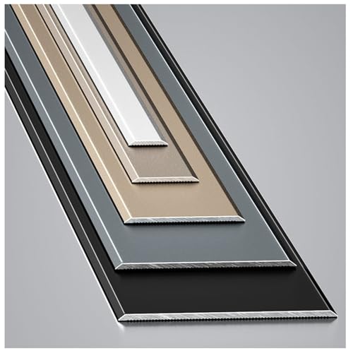 ÜBergangsprofil Aus Aluminium Trennleiste Zwischen Laminat/Fliesen/Holz 90 Cm × 3 Stück Kantenumleimer Langlebiger(Silver,5.0cm/1.96in) von Generic
