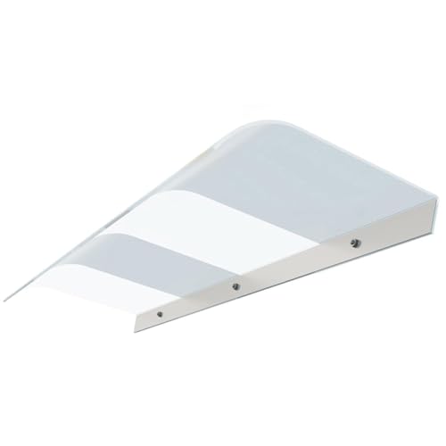 Überdachung Vordach Haustürdach Haustür Moderne Pultvordach Haustürvordach aus Polycarbonat Uv Regen Schneeschutz für Eingangsbereich Haustür Tür Fenster Veranda(40x60cm(15.7x23.6in)) von Generic