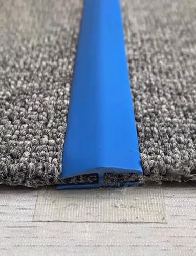Übergangsleiste für Teppichrandveredelung/Teppichübergangsstreifen, PVC-Schwellenleiste zum Verbinden von Boden/Teppichfugen, Teppichrandveredelungsleiste für Zuhause/Büro/Hotel(Blue,9m/351in) von Generic