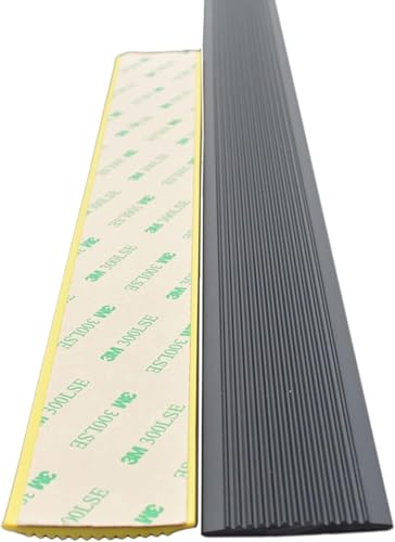 Übergangsstreifen PVC-bodenbelag Übergangsstreifen Mit Selbstklebender Rückseite Treppenprofil Anti-rutsch-Streifen Bodenübergangsstreifen Für Lücken Anti-rutsch-Klebeband, A, 2m/6.5ft von Generic