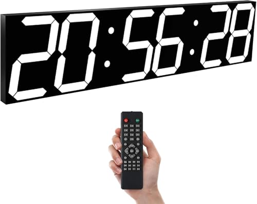 Übergroßer Fitness-Timer - Multifunktions-led-digital-wanduhr, Eingebaute Stoppuhr, Alarme, Timer- Und Temp-Funktion, Ausschaltspeicher, Stecker Oder USB-Aufladung, White Übergroßer Fitness-Timer - Multifunktions-led-digital-wanduhr, Eingebaute Stoppuhr, Alarme, Timer- Und Temp-Funktion, Ausschaltspeicher, Stecker Oder USB-Aufladung, White von Generic