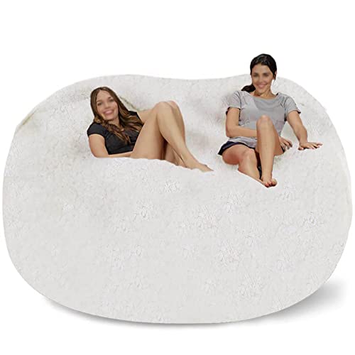 Übergroßer Sitzsackbezug (ohne Füllmaterial), langlebiger, bequemer Kunstfellsack, Sitzsack, Sofa, Bett, waschbarer Lazy-Sofa-Bezug für Erwachsene von Generic