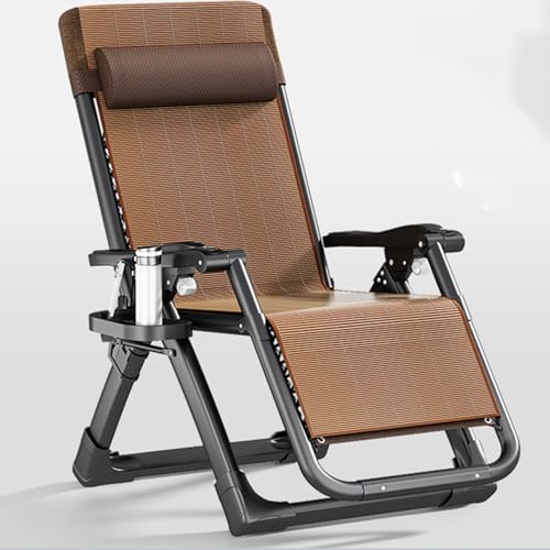 Übergroßer Stuhl, mit Getränkehalter Verstellbare Kopfstütze für Patio Pool Deck Camping Support von Generic