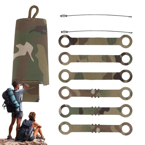 Überlebens-Lichtstab Tasche, Aufbewahrungstasche für Leuchtstäbe - Tasche für Camping-Lichtstäbe - Tasche für Angelstäbe mit Seil-Design von Generic