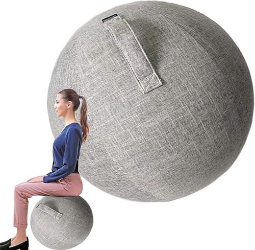 Übungsball-stuhlbezug Für Büro Und Schreibtisch, Yoga-Stuhl-bezug Mit Stabilitätsball-bezug, Yoga-Ball-bürostuhl, Grey, 65cm Übungsball-stuhlbezug Für Büro Und Schreibtisch, Yoga-Stuhl-bezug Mit Stabilitätsball-bezug, Yoga-Ball-bürostuhl, Grey, 65cm von Generic