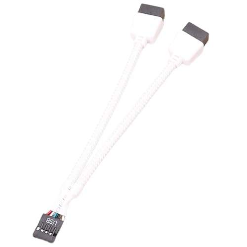 USB 2.0-Header-Splitterkabel - Header-Motherboard-Splitterkabel, Verbindungswerkzeug Aus Kupfermaterial Für Internetcafés | Privathäuser, Büros Und Schulen Abgeschirmtes Kabelnetzwerk USB 2.0-Header-Splitterkabel - Header-Motherboard-Splitterkabel, Verbindungswerkzeug Aus Kupfermaterial Für Internetcafés | Privathäuser, Büros Und Schulen Abgeschirmtes Kabelnetzwerk von Generic