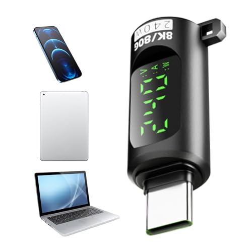 USB-Spannungsprüfer – digitaler Messadapter, erweiterter Stecker, Stromsensor | Gerät zur Anzeige von Daten mit hoher Geschwindigkeit 240 W Teststation USB-Spannungsprüfer – digitaler Messadapter, erweiterter Stecker, Stromsensor | Gerät zur Anzeige von Daten mit hoher Geschwindigkeit 240 W Teststation von Generic