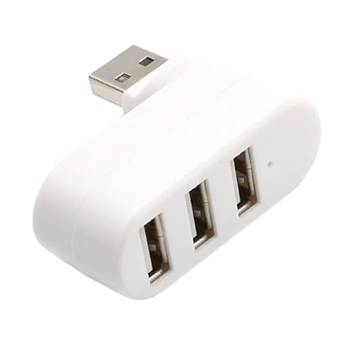 USB-Splitter-Kompakt-Hub 2.0 USB 2.0 mit drehbarem Verbindungsdesign, platzsparendem Adapter | Tragbarer Expander für Tastatur, Drucker oder Festplatten este von Generic