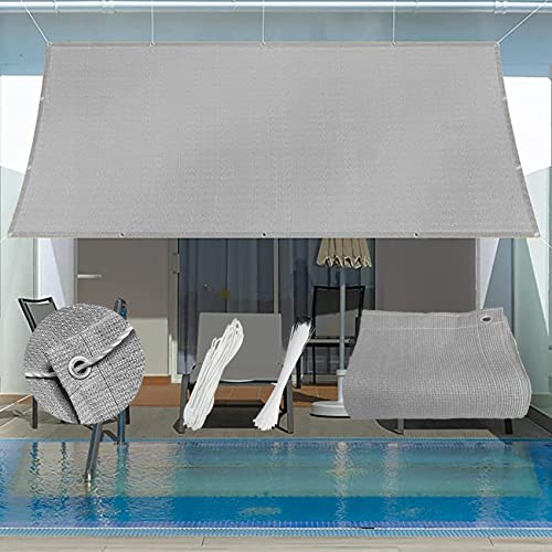 UV Block Sun Shade Sail 2.4x7m - 95% UV Protection, 98% Shade Rate Canopy with Fixing Kit for Patio, Garden, Backyard - Durable Grey Safety Net Protection Rope Net UV Block Sun Shade Sail 2.4x7m - 95% UV Protection, 98% Shade Rate Canopy with Fixing Kit for Patio, Garden, Backyard - Durable Grey Safety Net Protection Rope Net von Generic
