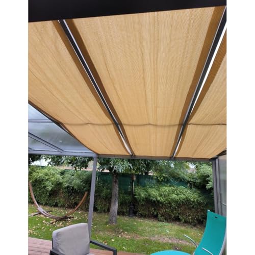 UV Blocking Awning Sail - 1x8m (39.4"x26.2") Roof Shade Cover Woven Permeable Fabric Canopy with Eyelets for Garden Pergola Decoration von Generic