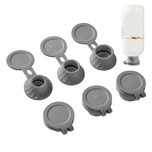 Umgekehrtes Flaschendeckel-Set - Kippverteiler, einfache Flüssigkeitsübertragung, wiederverwendbare Flaschenadapter | 6 Stück auslaufsichere Steckverbinder mit Adaption Umgekehrtes Flaschendeckel-Set - Kippverteiler, einfache Flüssigkeitsübertragung, wiederverwendbare Flaschenadapter | 6 Stück auslaufsichere Steckverbinder mit Adaption von Generic