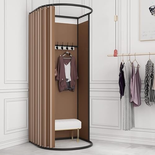 Umkleidekabine, Bekleidungsgeschäft Umkleidekabine Tragbare Mobile Umkleidekabine Sichtschutzwand Für Einkaufszentren Platz Sparen, Brown Umkleidekabine, Bekleidungsgeschäft Umkleidekabine Tragbare Mobile Umkleidekabine Sichtschutzwand Für Einkaufszentren Platz Sparen, Brown von Generic