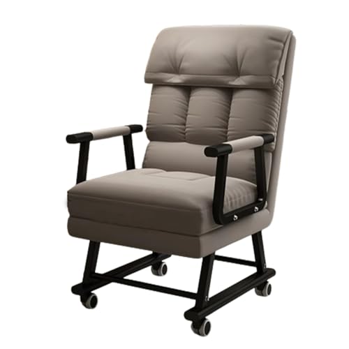 Umwandelbarer Bürostuhl 3 In 1 Schlafsessel Mit Bettfunktion Relaxsessel Mit 5-Fach Verstellbare Rückenlehne Sofabett Klappbar Für Wohnzimmer Zuhause Büro(Gray 1,55 * 59 * 99cm) von Generic