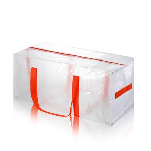 Umzugstasche, gewebte Reißverschlusstasche, große Kapazität, Aufbewahrung, verdickte Umzugstasche, PE-Handtasche (A, One Size) von Generic