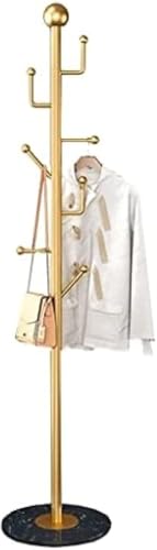 Undr Moderne Gold Kleiderständer Freistehend 7 Haken Flur Garderobenbaum Hutablagen Mit Marmorbasis Garderobenständer Garderobenständer Kleiderbügel Für Eingangsbereich FL, Gold B Undr Moderne Gold Kleiderständer Freistehend 7 Haken Flur Garderobenbaum Hutablagen Mit Marmorbasis Garderobenständer Garderobenständer Kleiderbügel Für Eingangsbereich FL, Gold B von Generic