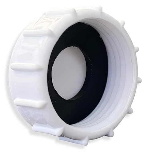 PlumbEZ Universal-Abdeckkappe für Geräte und Spülbecken-Abfluss, einfach zu montieren, 32 mm, weiße Gerätefalle, Abdeckkappe und Unterlegscheibe von PlumbEZ