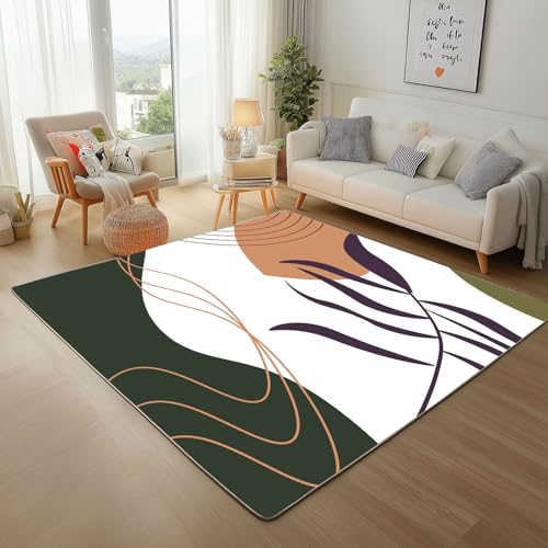 Unregelmäßige Geometrie Linien Teppich Läufer 80x150cm – Bemalte Blätter Kurzflor Waschbar Teppich, Pflegeleicht, Extra Weich Für Flur, Küche, Schlafzimmer Teppiche Unregelmäßige Geometrie Linien Teppich Läufer 80x150cm – Bemalte Blätter Kurzflor Waschbar Teppich, Pflegeleicht, Extra Weich Für Flur, Küche, Schlafzimmer Teppiche von Generic