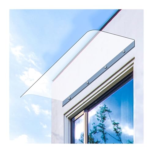 Unsichtbare Türdach Pultvordach Türüberdachung Garten Baldachin Patio Veranda Markise Regenschutz Haustürvordach Balkon Klimaanlage Polycarbonat Vordach Überdachung Selbstreinigende(40x120cm/15.7"x47" von Generic