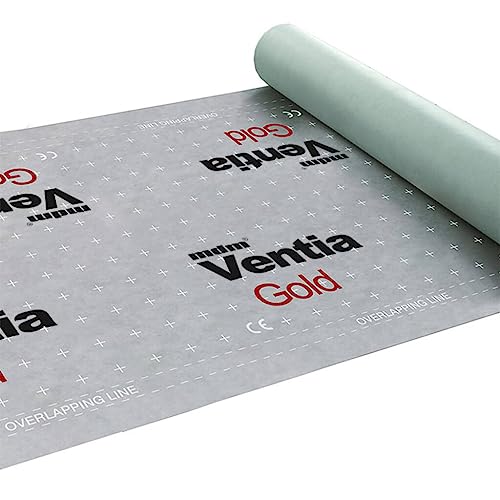 Unterspannbahn Dach Ventia Gold 150g mit 2 Selbstklebekanten 75 m2 von Generic