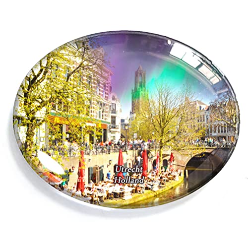 Utrecht Holland Magnet Kühlschrank Gefrierschrank Magnet Aufkleber Souvenir Dekorationen Oval Kristall Magnet Küche Whiteboard von Generic