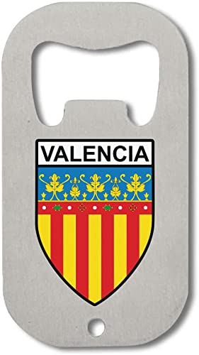 Valencia Shield Graphic Flaschenöffner aus Edelstahl Silber One Size von Generic