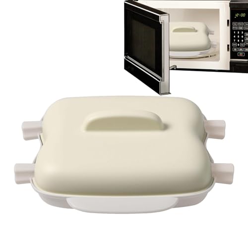 Veggie Steamer Mikrowelle - Mikrowellen-Dampfgarer Maiskolben-Kocher | - und Fischdampfer, Maiskolbenschalen mit Deckel und Griff für Küche von Generic