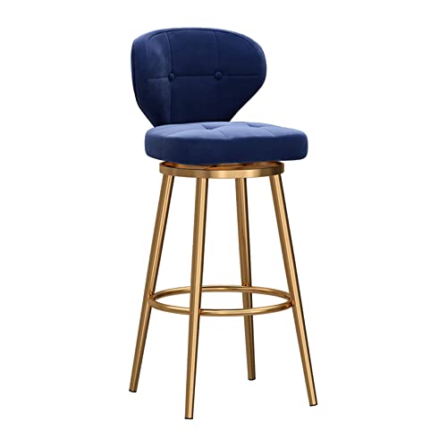 Velvet Upholstered Swivel Barstool with Back and Gold Base Modern Kitchen Island Chair for Home Bistro and Restaurant Set of 1 Velvet Upholstered Swivel Barstool with Back and Gold Base Modern Kitchen Island Chair for Home Bistro and Restaurant Set of 1 von Generic