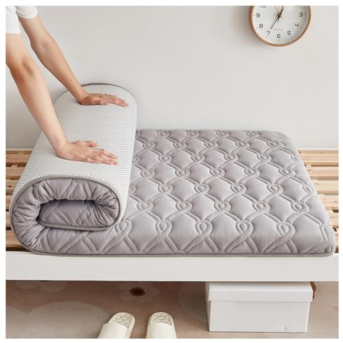 Verbesserte Japanische Latexmatratze Für Den Boden, Tragbare Futon-Tatami-Matte, Flauschige Faltbare Bettmatratze, Gästematratze Für Den Boden, Tragbare Und Faltbare Campingmatratze(C,180 * 200cm) von Generic