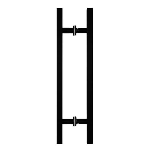 Verdickter Quadratischer Duschtürgriff Edelstahl-Badezimmer-Duschgriff Türdrückergriff Lochmitte Ersatz-Badezimmertürgriff Für Das Home Office/Black von Generic
