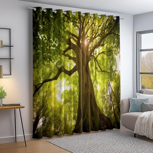 Verdunkelungsvorhang Bunt Thermovorhang Kälteschutz 2 Stück Türvorhang, Nahaufnahme Natur Baum Äste Blickdicht Ösenschal Gardinen Wohnzimmer Blackout Curtain H260×B140 cm Verdunkelungsvorhang Bunt Thermovorhang Kälteschutz 2 Stück Türvorhang, Nahaufnahme Natur Baum Äste Blickdicht Ösenschal Gardinen Wohnzimmer Blackout Curtain H260×B140 cm von Generic