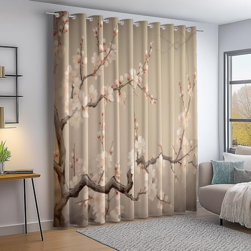 Verdunkelungsvorhang Bunt Thermovorhang Kälteschutz 2 Stück Türvorhang, Orientalisch Traditionell Retro Pflaumenblüten Blickdicht Ösenschal Gardinen Wohnzimmer Blackout Curtain H240×B132 cm Verdunkelungsvorhang Bunt Thermovorhang Kälteschutz 2 Stück Türvorhang, Orientalisch Traditionell Retro Pflaumenblüten Blickdicht Ösenschal Gardinen Wohnzimmer Blackout Curtain H240×B132 cm von Generic