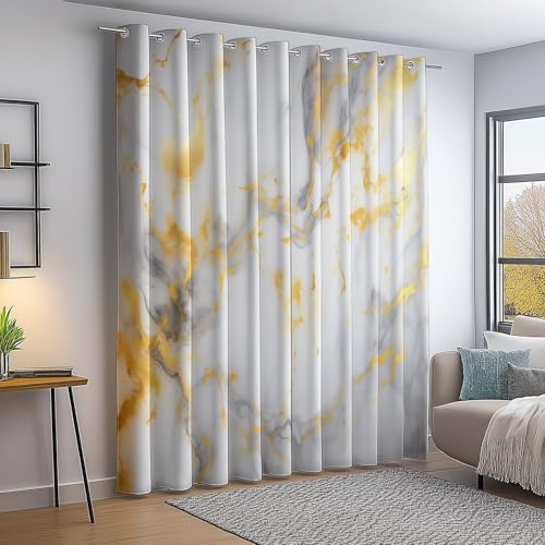 Verdunkelungsvorhang Weiß Gold Thermovorhang Kälteschutz 2 Stück Türvorhang, Abstrakt Marmoriert Elegant Blickdicht Ösenschal Gardinen Wohnzimmer Blackout Curtain H183×B117 cm Verdunkelungsvorhang Weiß Gold Thermovorhang Kälteschutz 2 Stück Türvorhang, Abstrakt Marmoriert Elegant Blickdicht Ösenschal Gardinen Wohnzimmer Blackout Curtain H183×B117 cm von Generic