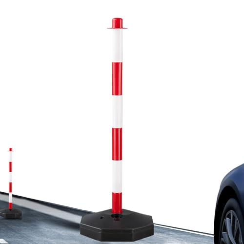 Verkehrsleitpfosten – Kanalisierungskegel für Pfosten, Leitpfosten-Set | Warnsäule Wasserinjektionsverkehr, Federpfosten mit Sockel, Absperrkegel mit reflektierenden Bändern Pu-Verkehrspfosten, tragba von Generic