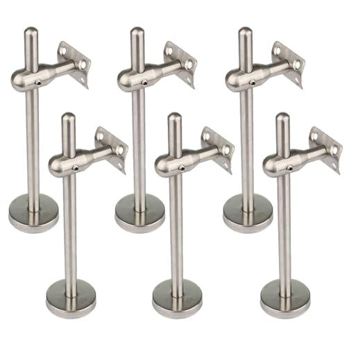 Verstellbare Handlaufhalterungen aus Edelstahl 304, Moderne Treppenhalterungen für Innen- oder Außentreppen mit Basisflanschabdeckung, Satin-Finish, 6er-Pack,Curved Plate,Length 250MM Verstellbare Handlaufhalterungen aus Edelstahl 304, Moderne Treppenhalterungen für Innen- oder Außentreppen mit Basisflanschabdeckung, Satin-Finish, 6er-Pack,Curved Plate,Length 250MM von Generic