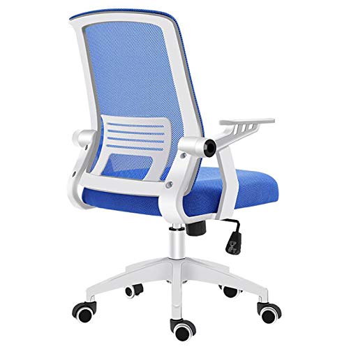 Verstellbarer Bürostuhl, ergonomischer Drehstuhl mit Rückenlehne, Computerstuhl aus Netzgewebe, Design mit mittlerer Rückenlehne, klappbare Armlehnen, 60 x 60 x 88–96 cm, perfekt für Zuhause Verstellbarer Bürostuhl, ergonomischer Drehstuhl mit Rückenlehne, Computerstuhl aus Netzgewebe, Design mit mittlerer Rückenlehne, klappbare Armlehnen, 60 x 60 x 88–96 cm, perfekt für Zuhause von Generic